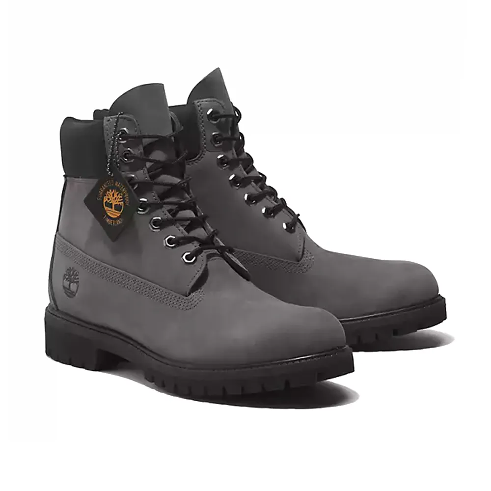 6 Inch Premium Waterproof Boot 'Medium Grey Nubuck'