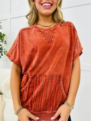 A Night Like This Top In Burnt Orange