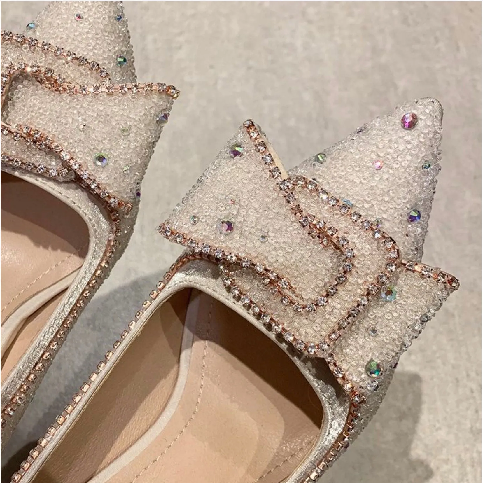 Diamond pointed shallow mouth night club shoes