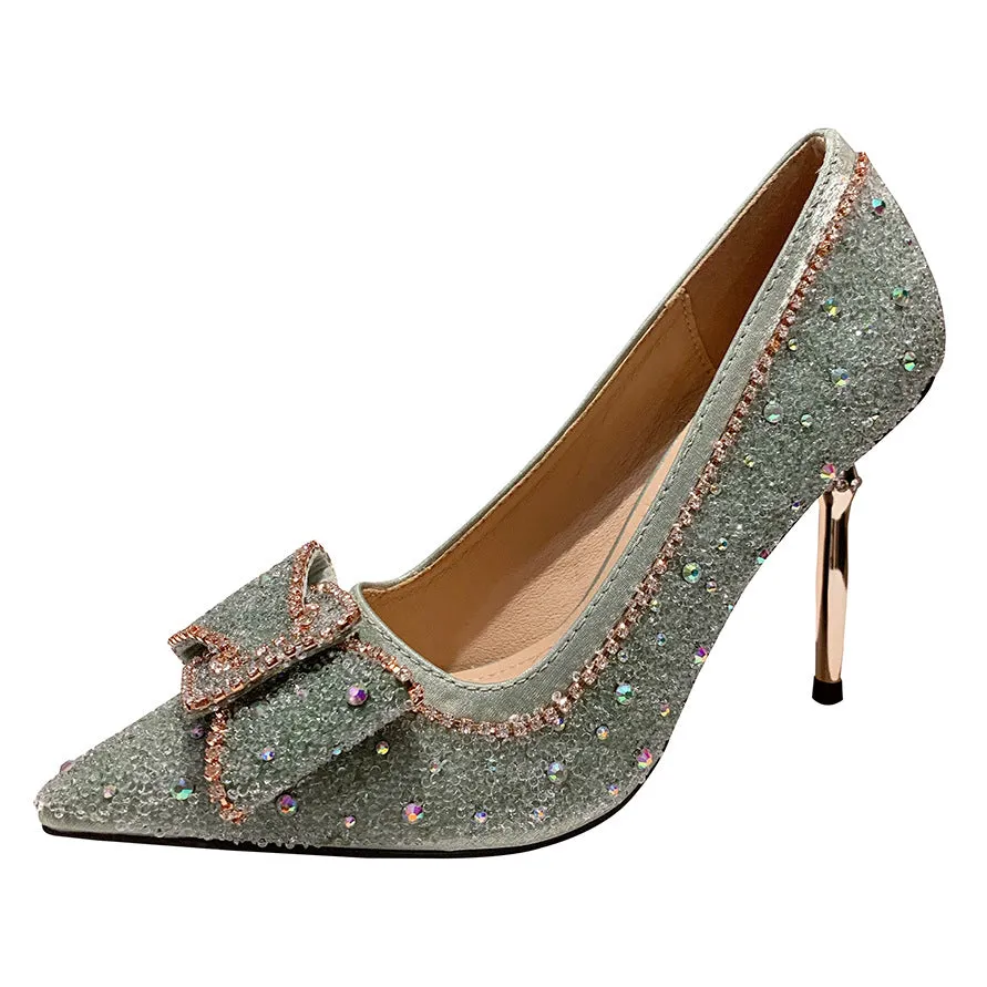 Diamond pointed shallow mouth night club shoes