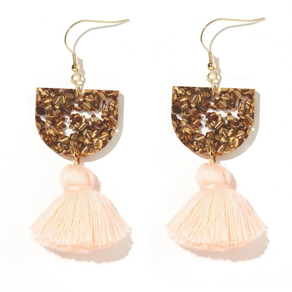 EMELDO DESIGN Annie Earring bronze with peach