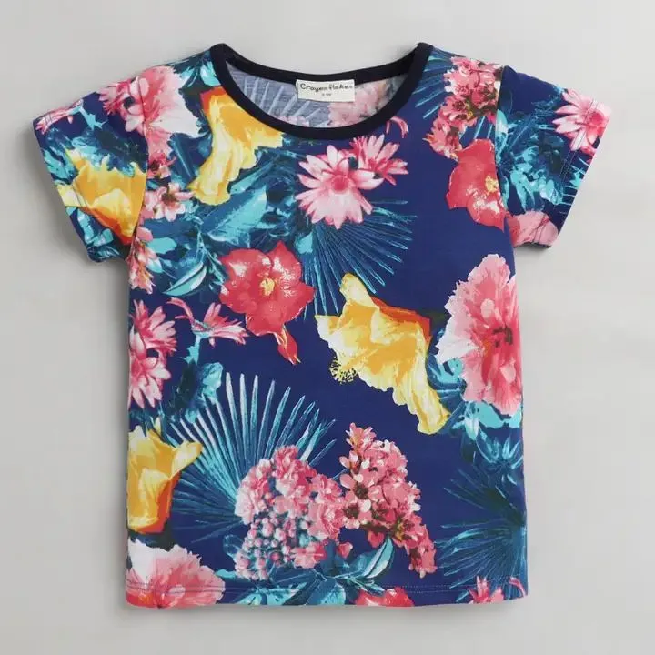 Floral Printed Top - Blue