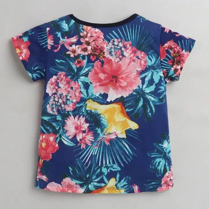 Floral Printed Top - Blue