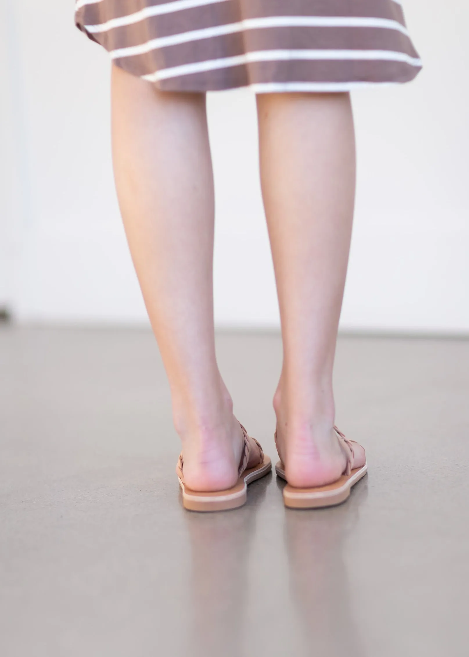 Genuine Handmade Greek Leather Slide Sandals - FINAL SALE