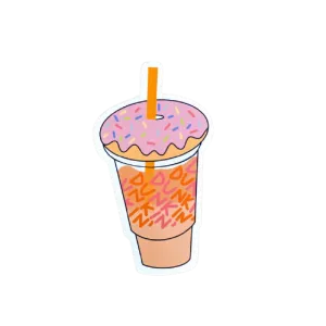 Iced Coffee Sticker