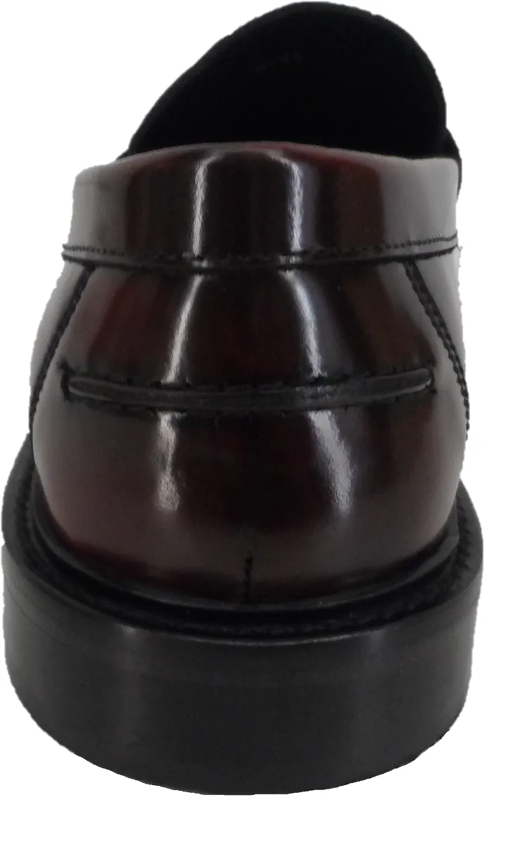 Ikon Original Oxblood Quad Punch Retro,Ska,Northern Soul Tassel Loafers