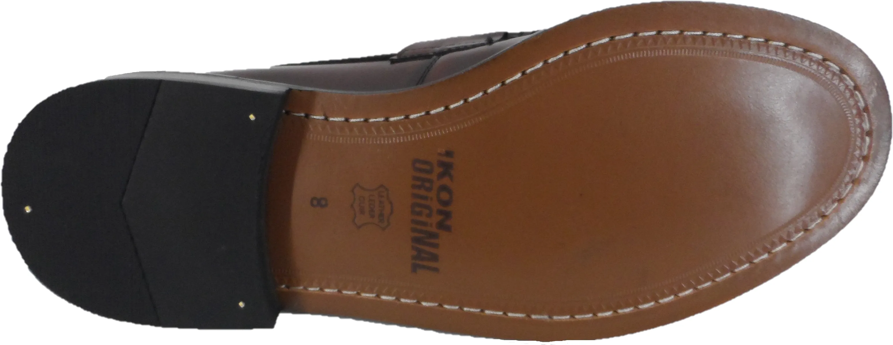 Ikon Original Oxblood Quad Punch Retro,Ska,Northern Soul Tassel Loafers