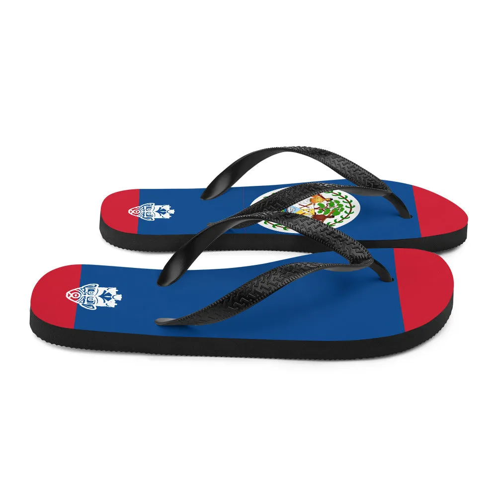 Island Flag - Belize Flip Flops