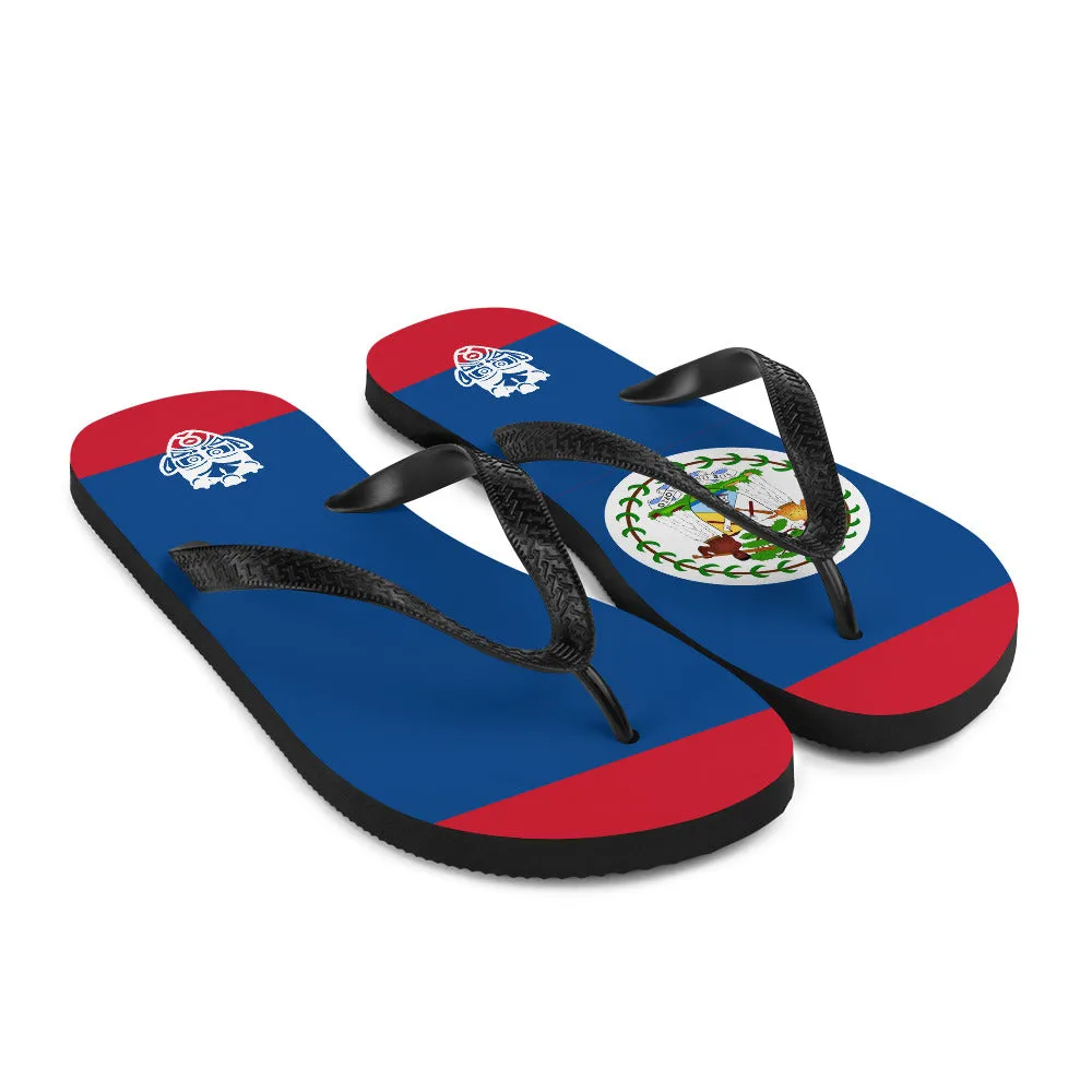 Island Flag - Belize Flip Flops