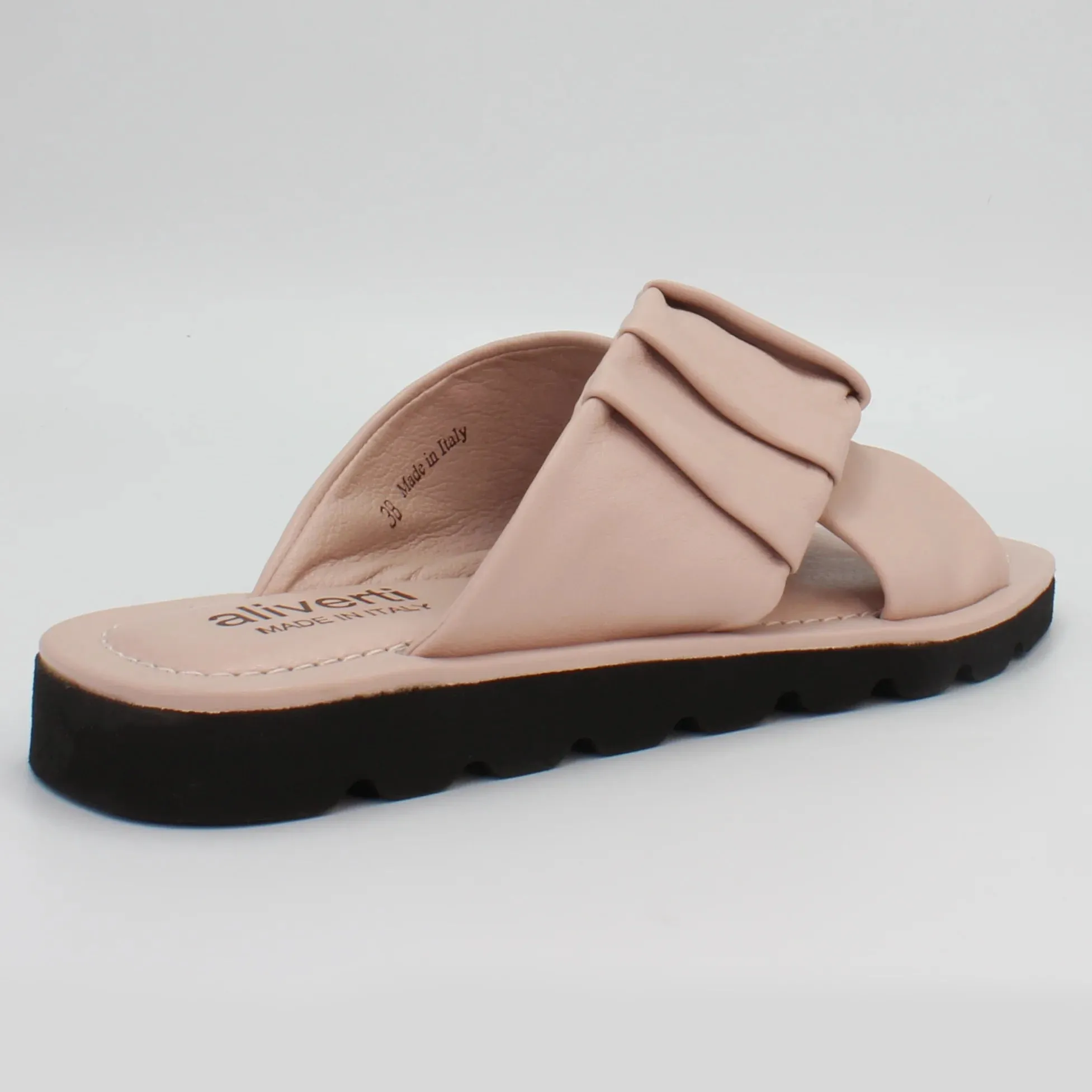 Ladies Sandal in Calf Leather Cipria Nude (RPW2161)