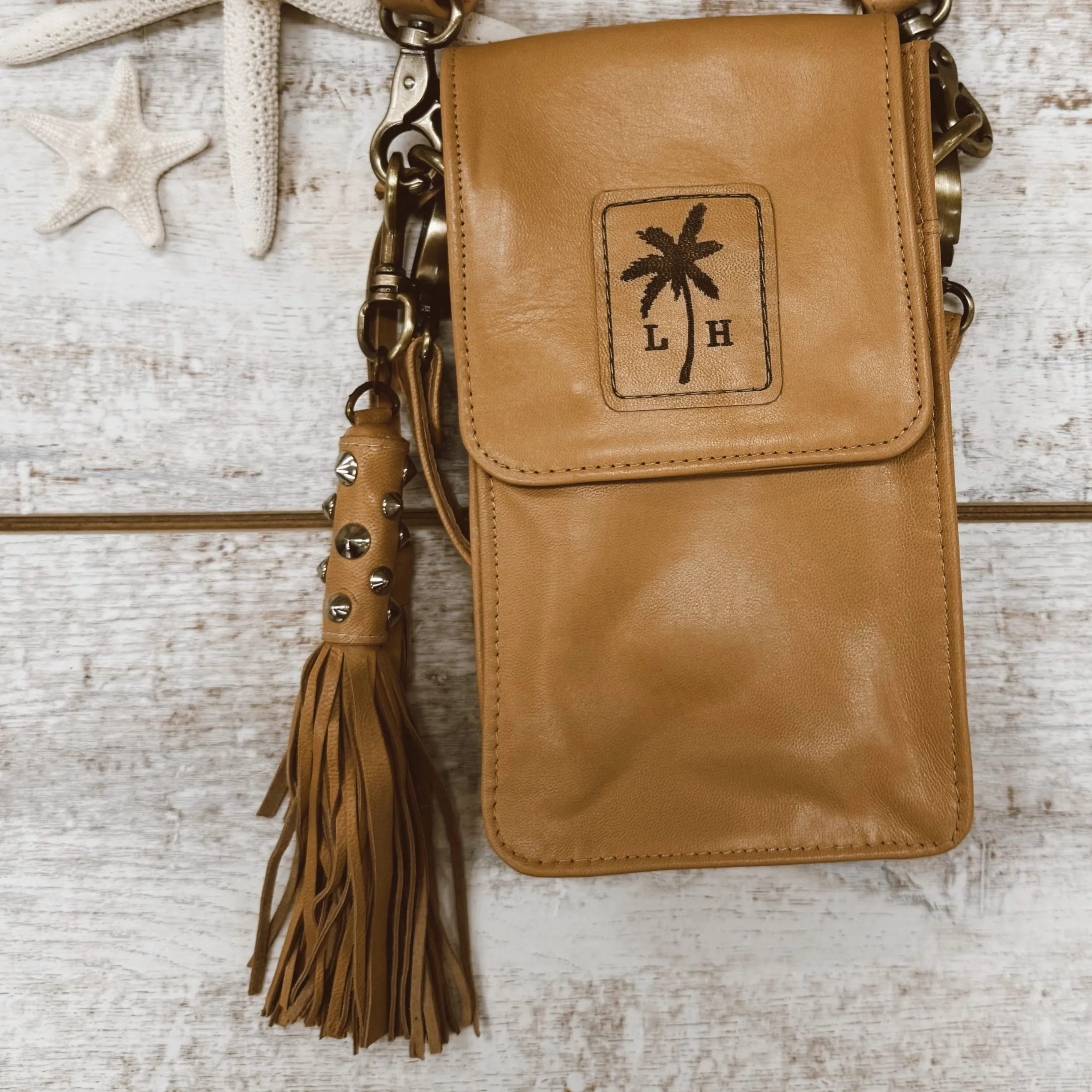 Leather Studded Tassel