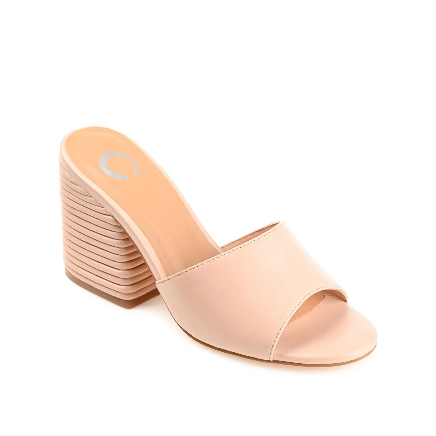 LESLEE MULE HEELS IN FAUX LEATHER