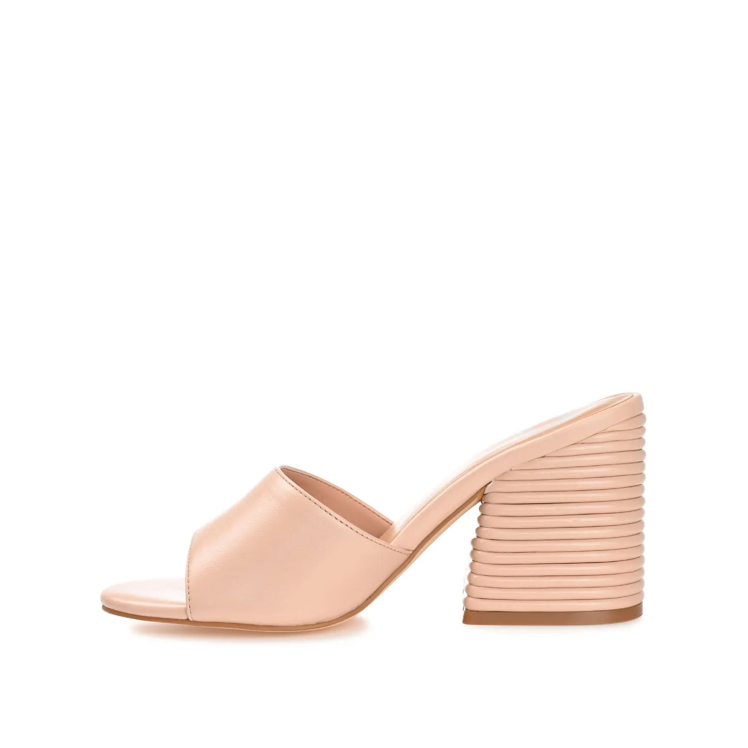 LESLEE MULE HEELS IN FAUX LEATHER