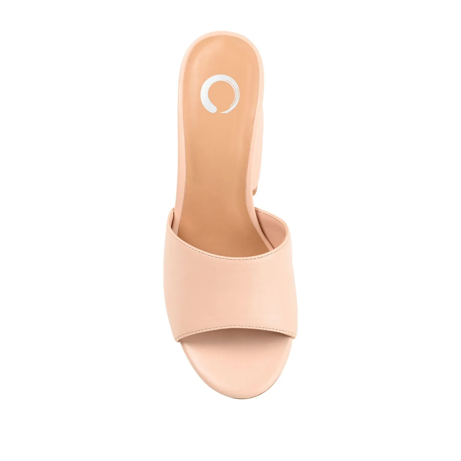 LESLEE MULE HEELS IN FAUX LEATHER