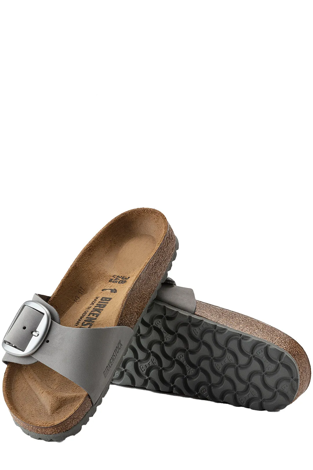 Madrid Nubuck Leather Buckle-Fastened Sandals