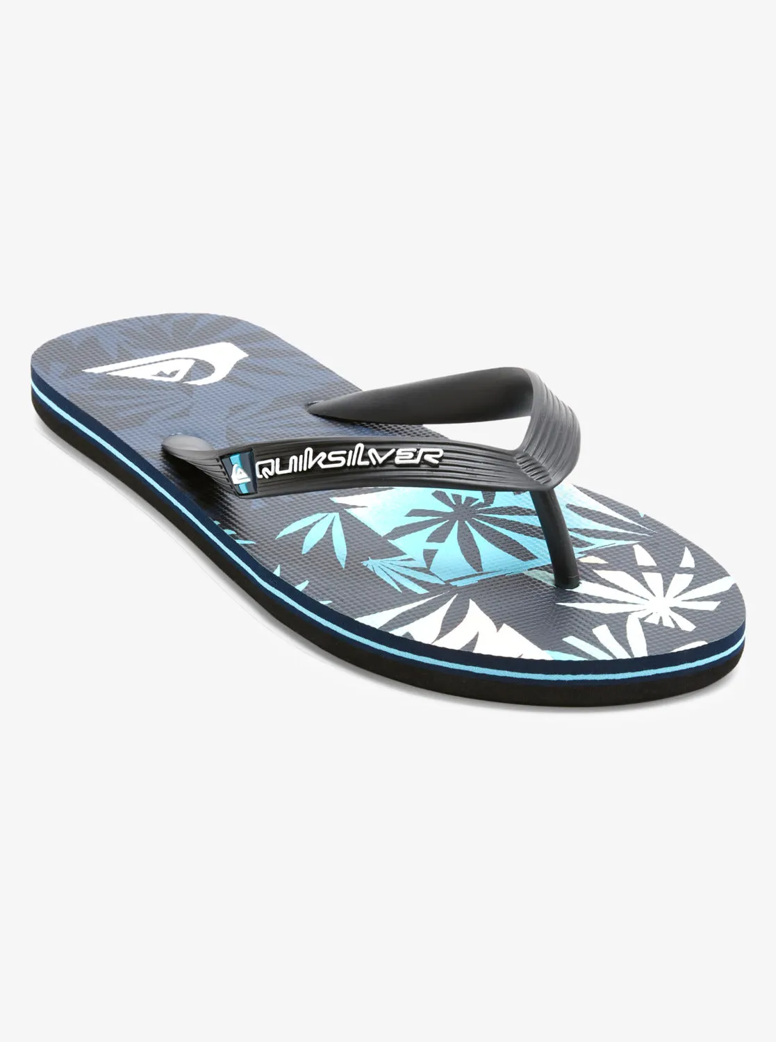 Men Molokai Art II Flip-Flops - Black/Grey/Blue