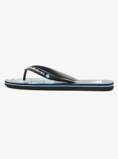 Men Molokai Art II Flip-Flops - Black/Grey/Blue