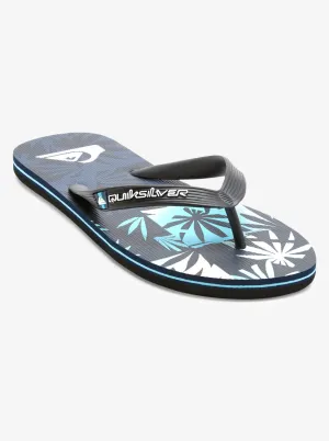 Men Molokai Art II Flip-Flops - Black/Grey/Blue