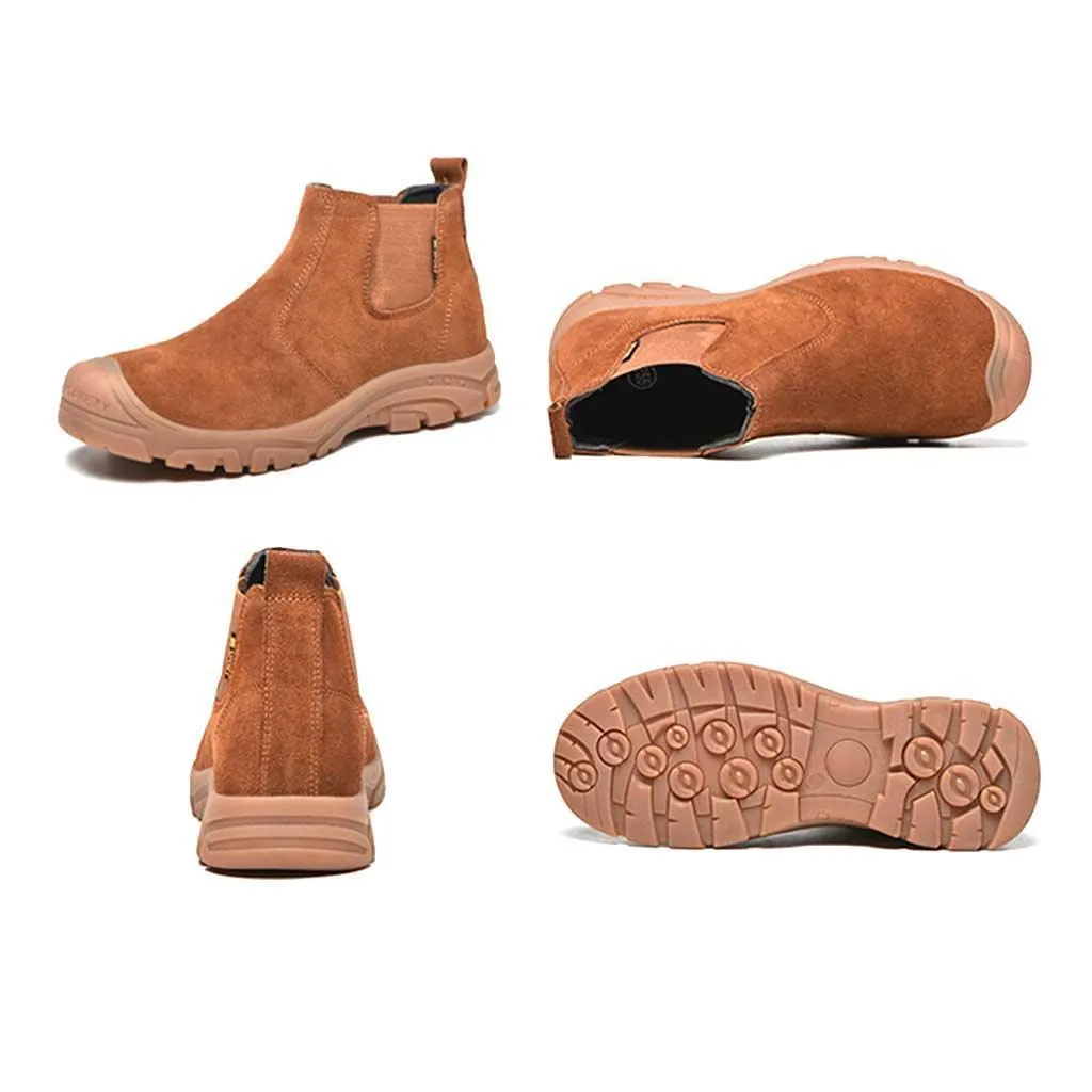 Men's Steel Toe Chelsea Boots - Slip Resistant | B117