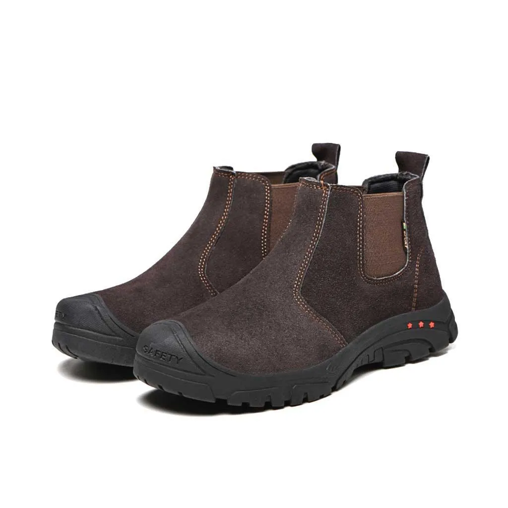 Men's Steel Toe Chelsea Boots - Slip Resistant | B117