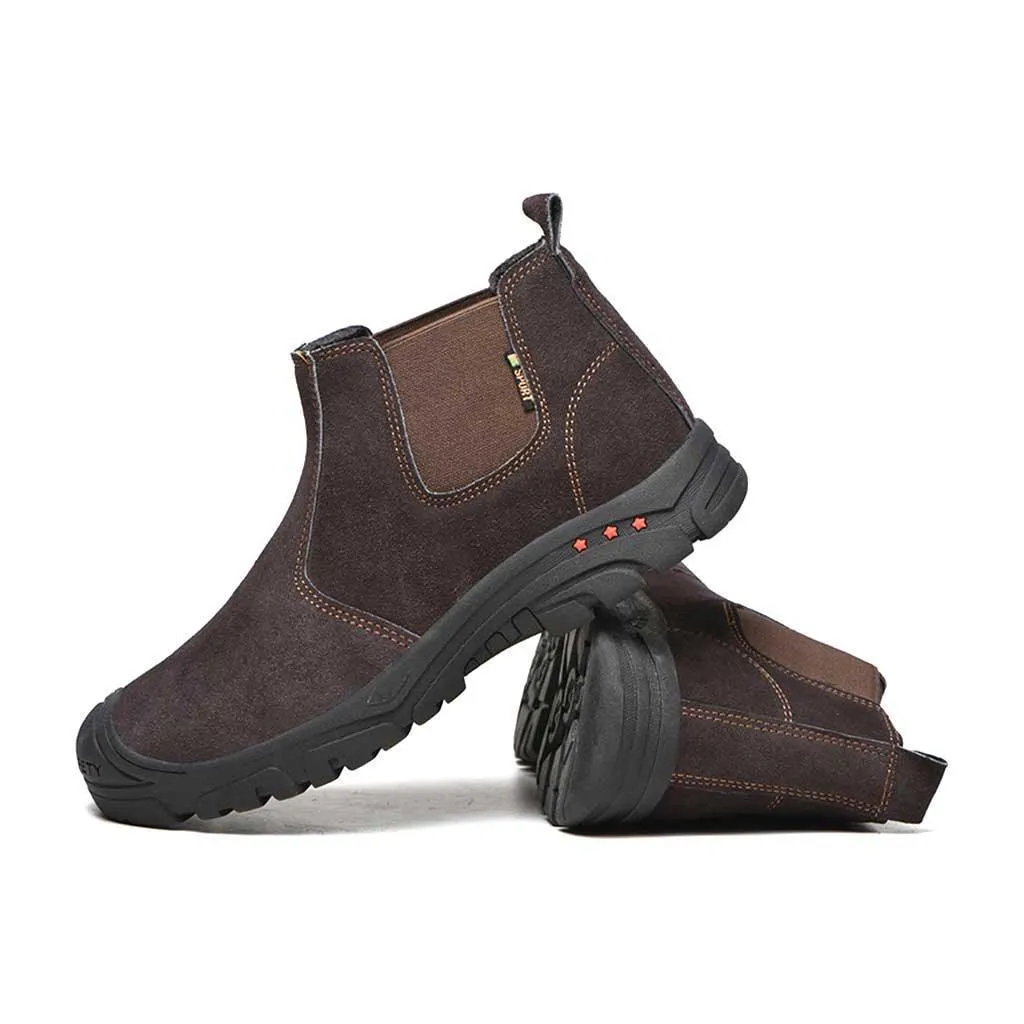 Men's Steel Toe Chelsea Boots - Slip Resistant | B117