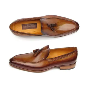 Paul Parkman Men's Tassel Loafer Camel & Brown  (ID#083-CML)