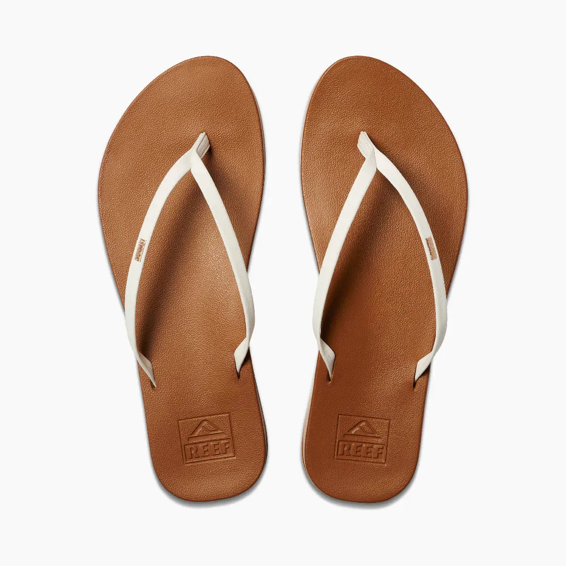 Reef Womens Cushion Slim White Tan