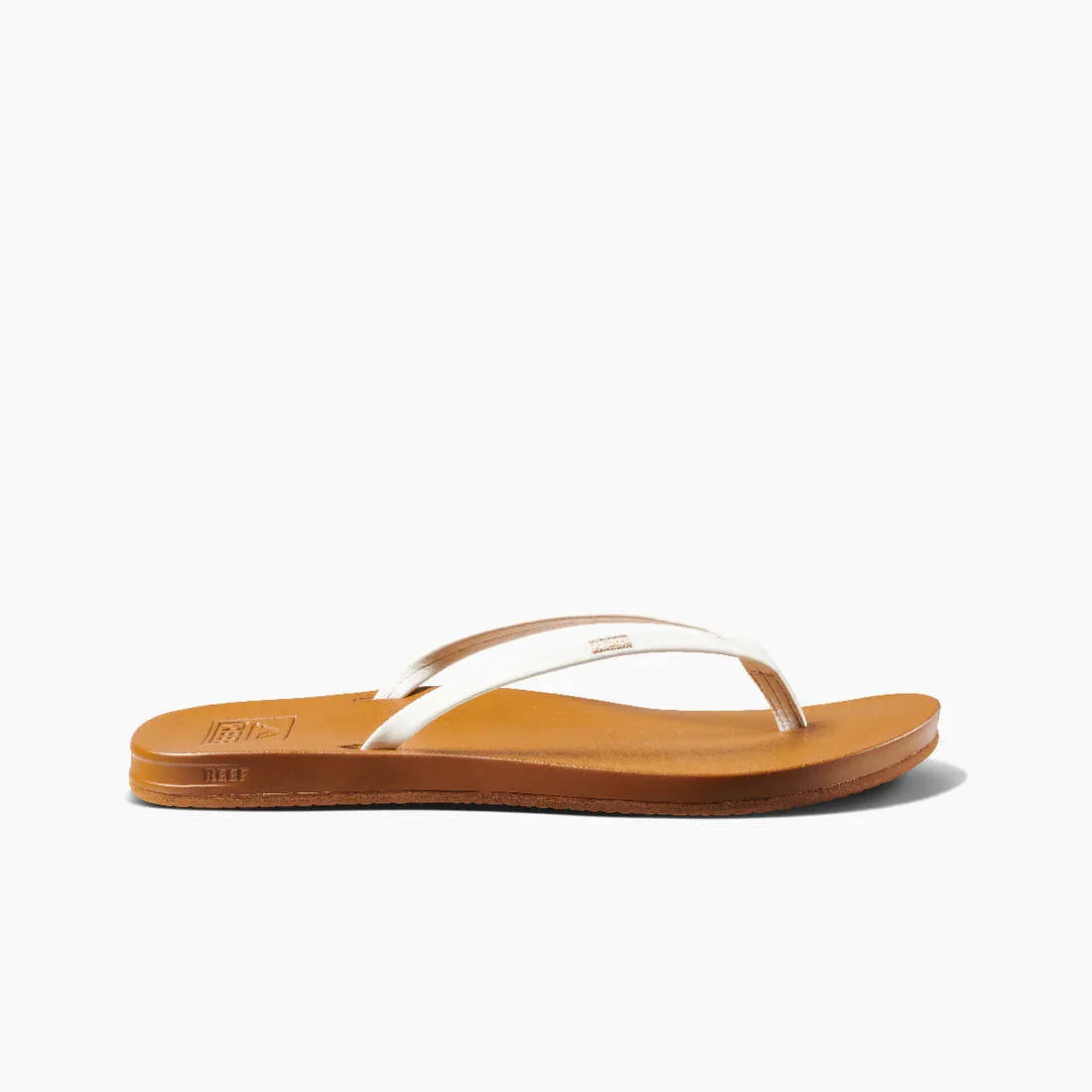 Reef Womens Cushion Slim White Tan