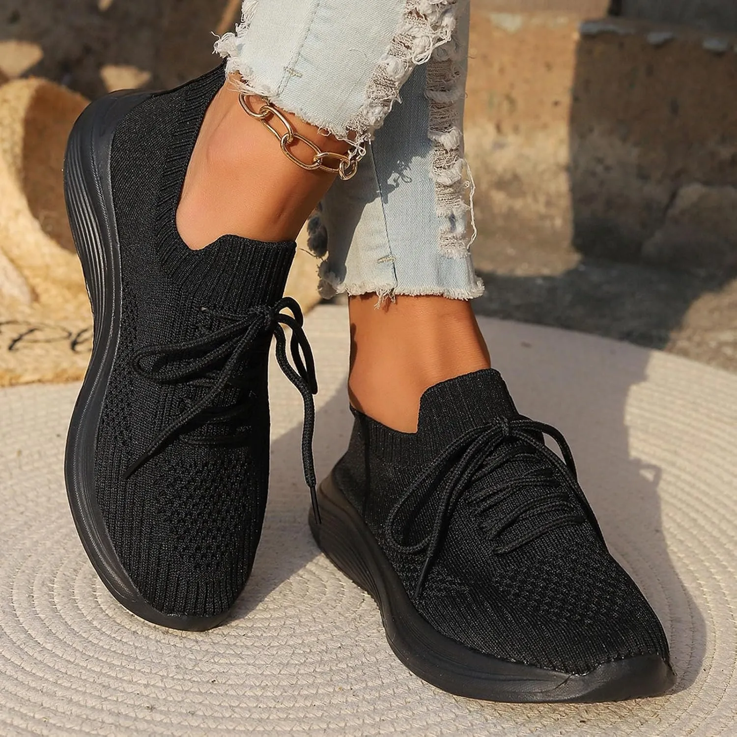 Running Shoes Women Walking Shoes Lightweight Tennis Shoes Non Slip Shoes Casual Breathable Sneakers for Workout Sports