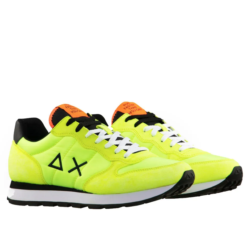 Scarpe Uomo Sun68 Sneakers Tom Solid Nylon colore Giallo Fluo