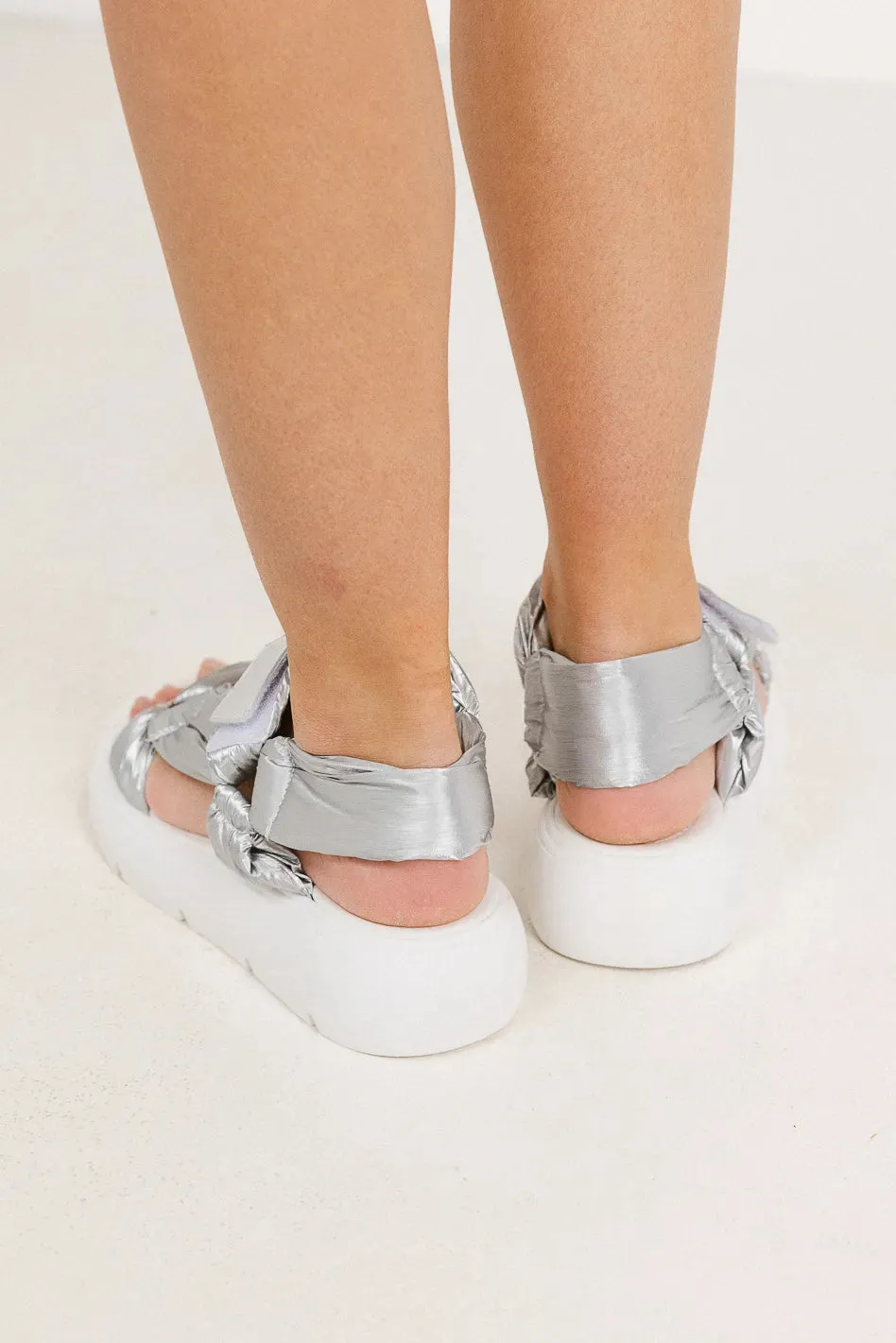 Seychelles Light Up Platform Sandals in Silver