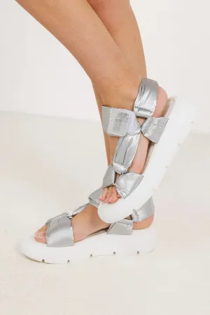 Seychelles Light Up Platform Sandals in Silver