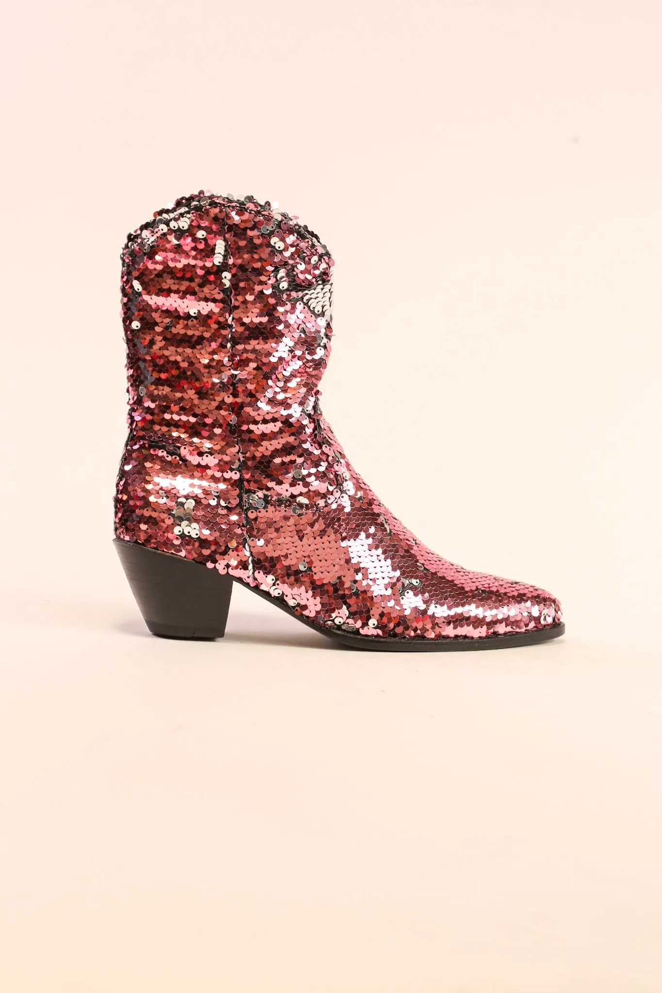 TWO TONE SEQUIN BOOTS TAHSI