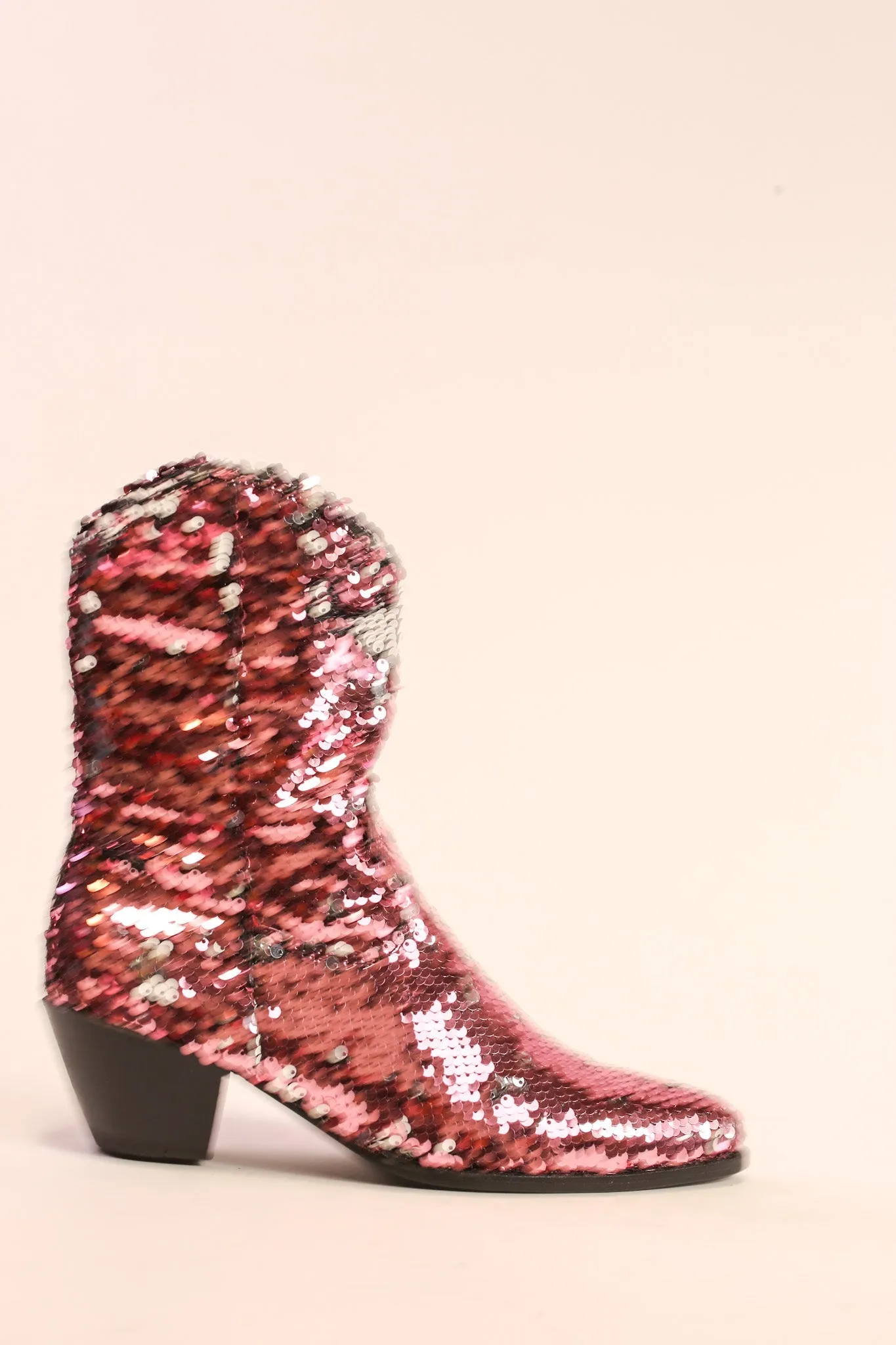 TWO TONE SEQUIN BOOTS TAHSI