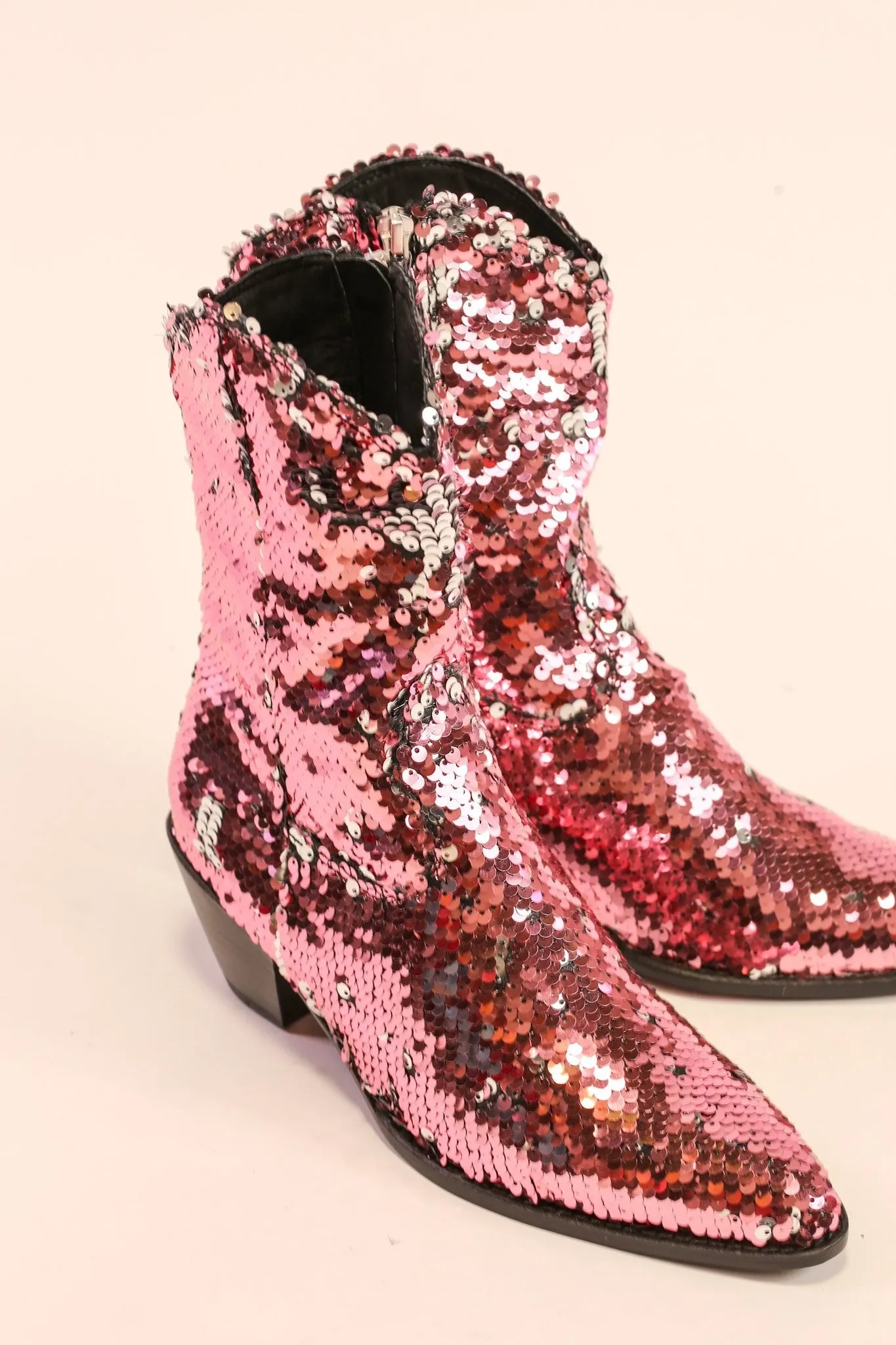 TWO TONE SEQUIN BOOTS TAHSI