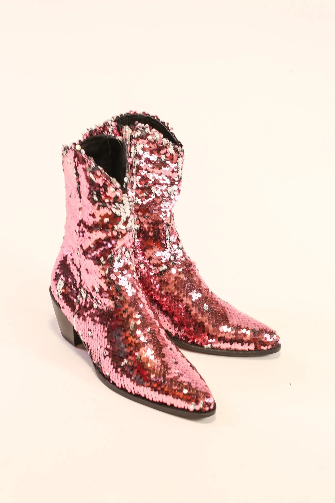 TWO TONE SEQUIN BOOTS TAHSI