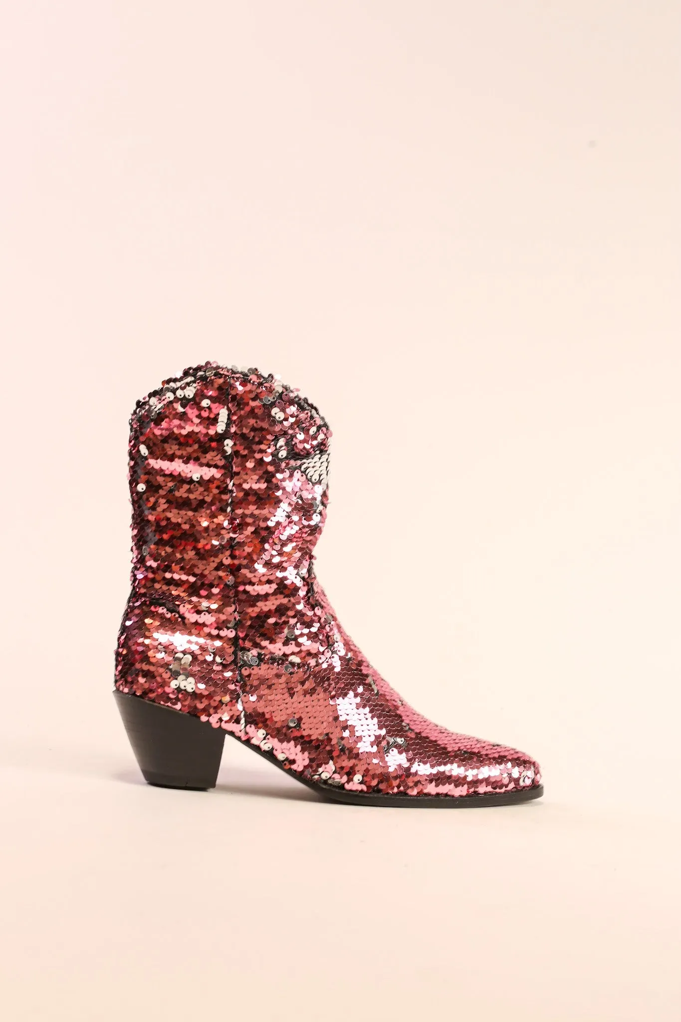 TWO TONE SEQUIN BOOTS TAHSI
