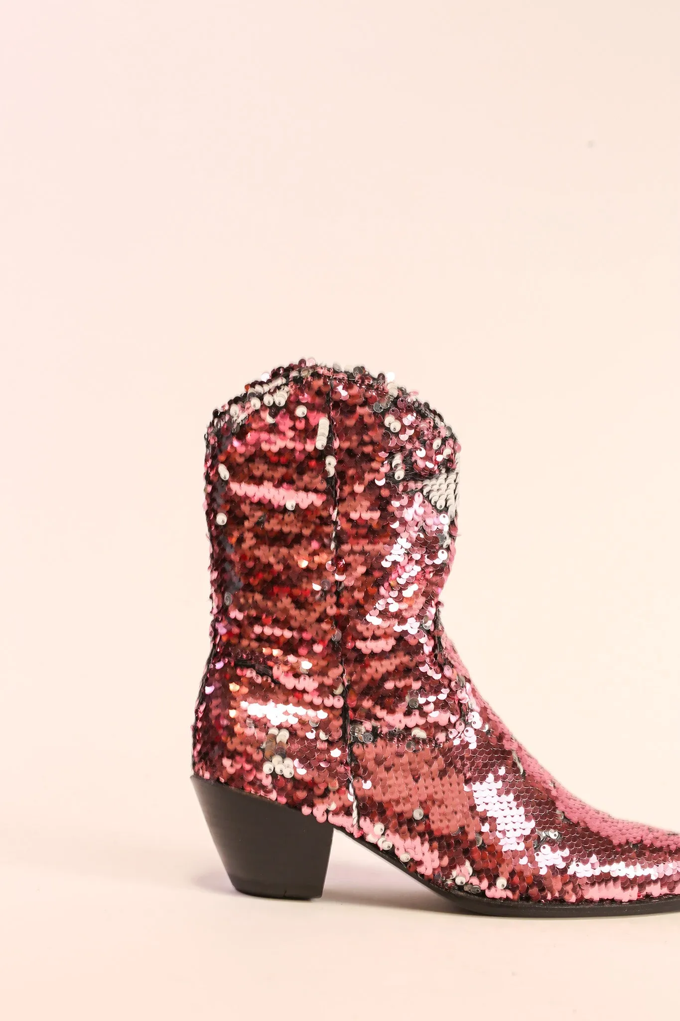 TWO TONE SEQUIN BOOTS TAHSI