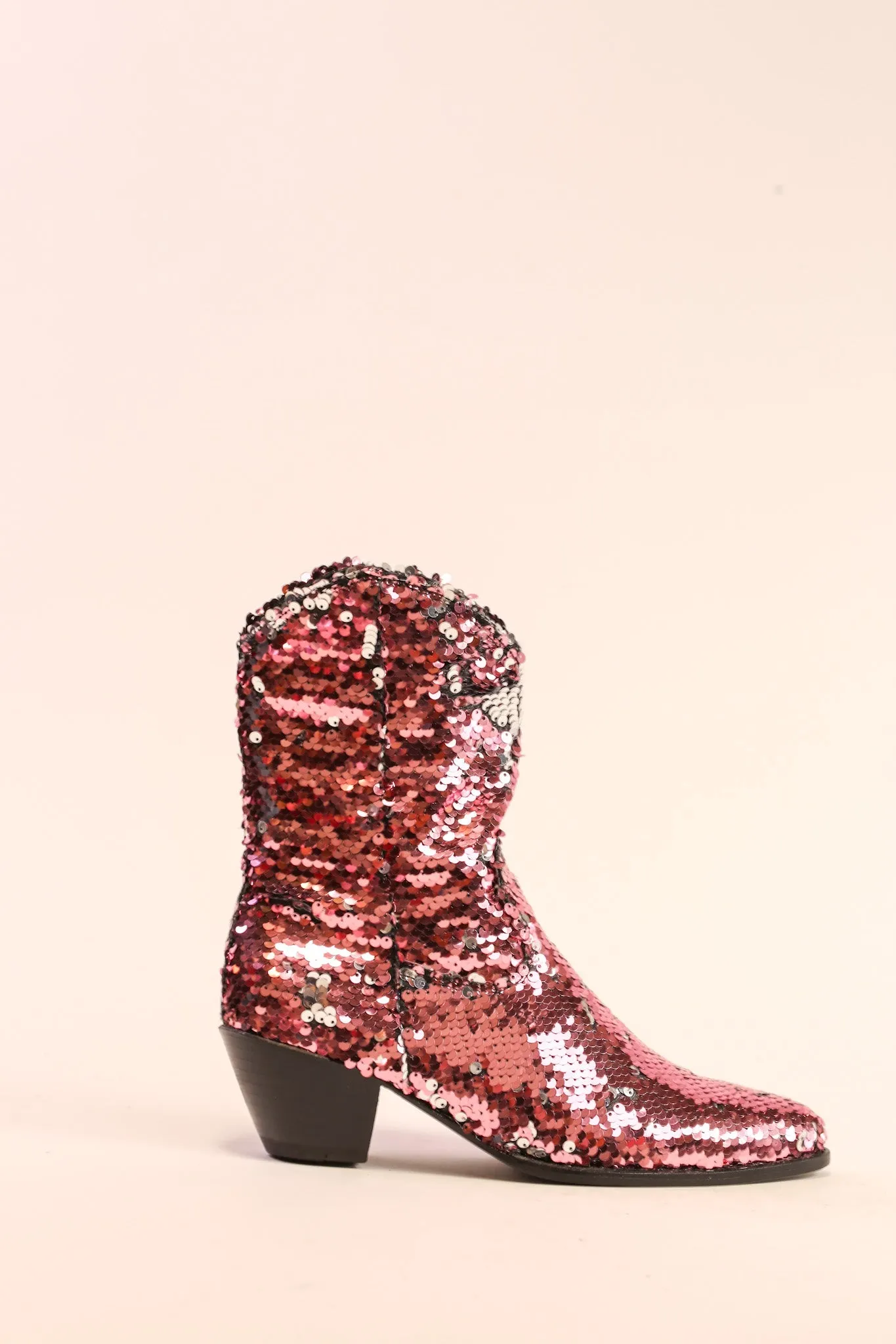 TWO TONE SEQUIN BOOTS TAHSI