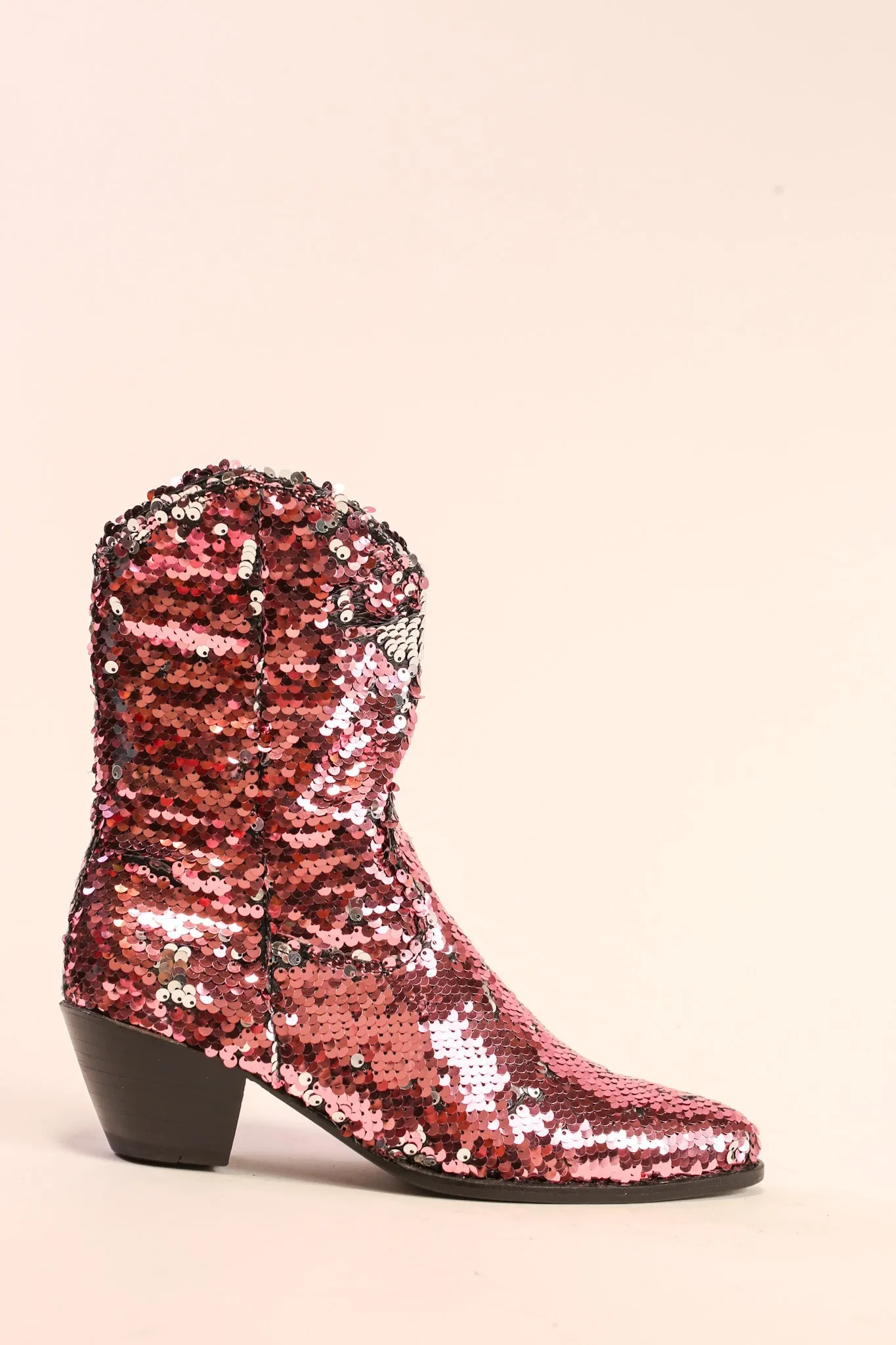 TWO TONE SEQUIN BOOTS TAHSI