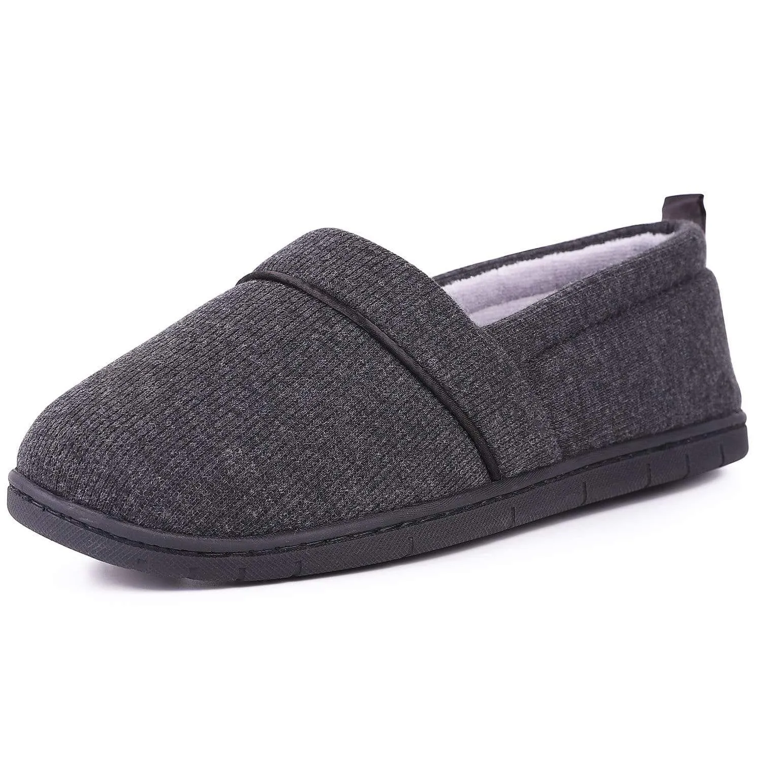 Women's Comfort Knit Loafer Light Weight Slippers with Anti-Skid Rubber Sole