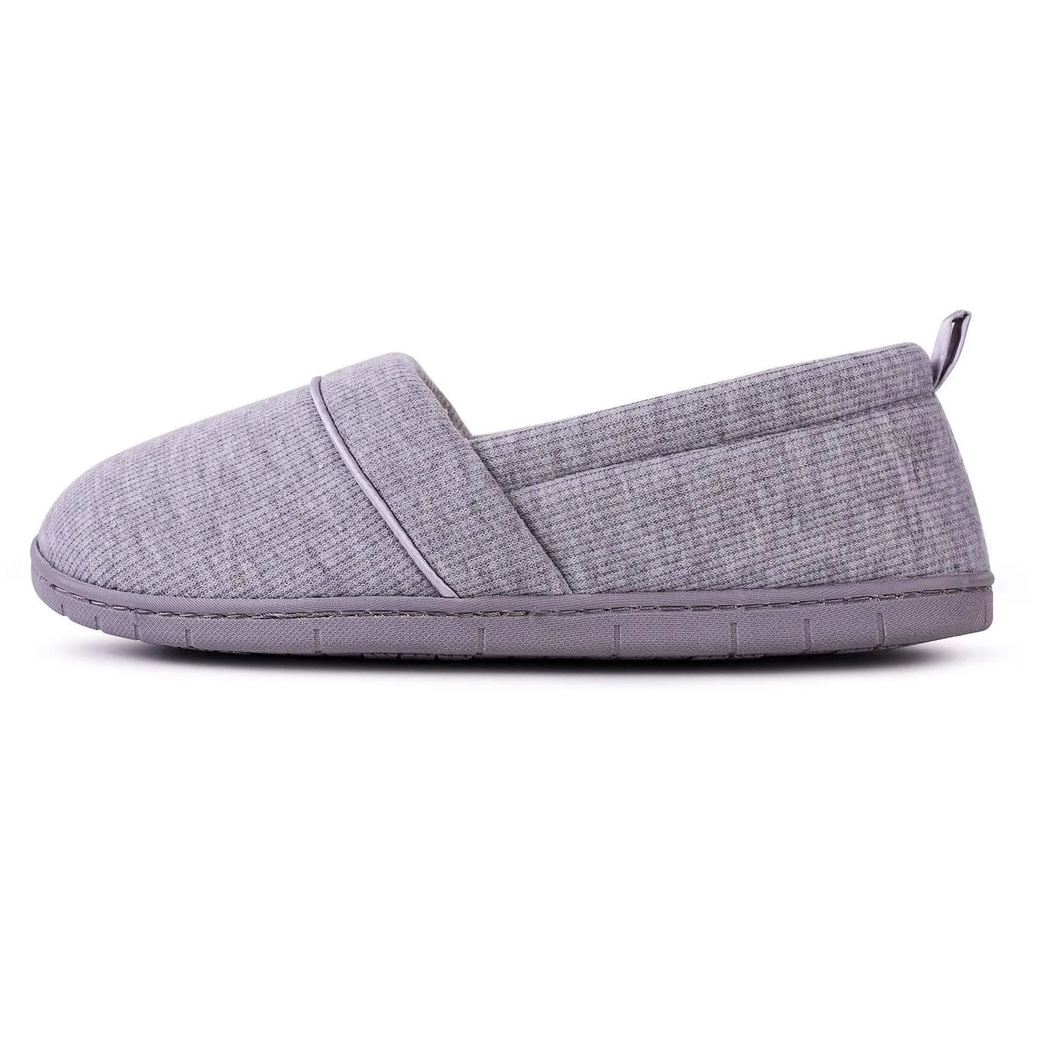 Women's Comfort Knit Loafer Light Weight Slippers with Anti-Skid Rubber Sole